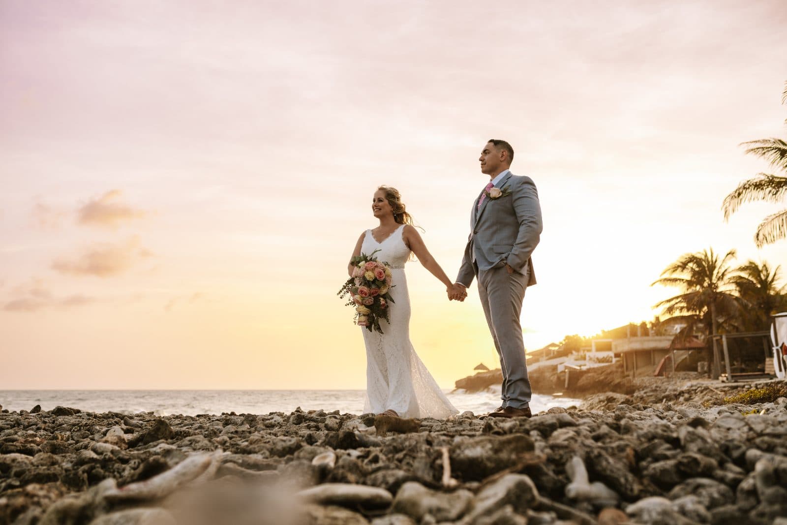 Christine & Jesse wedding in Private villa, Curaçao