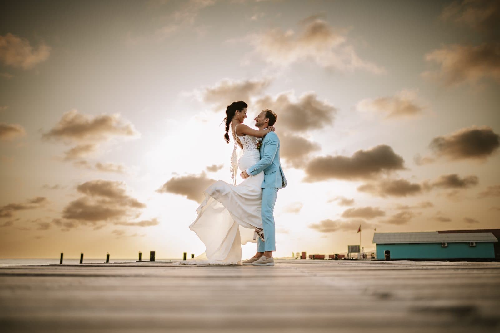 Sharon & Robin wedding in MOOD Beach, Curaçao