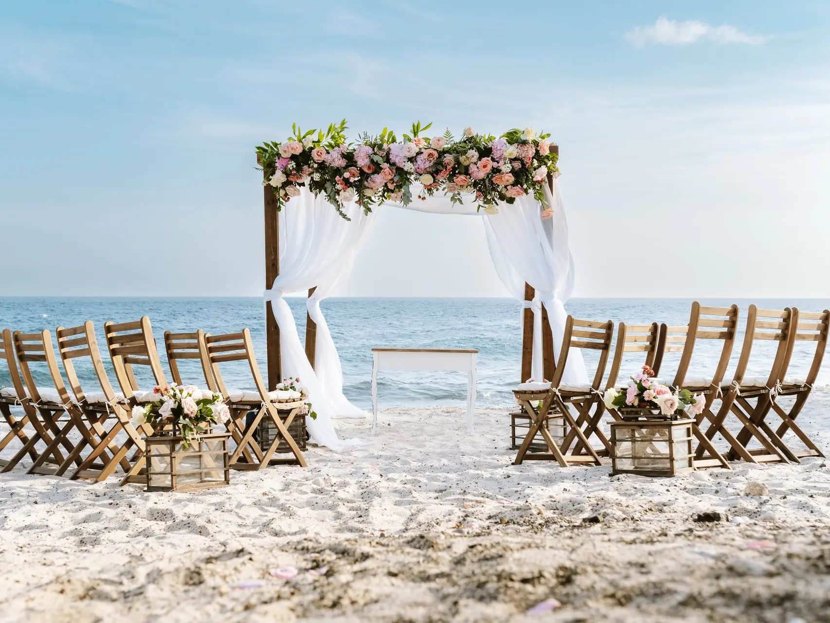 beach gazebo wedding ceremony