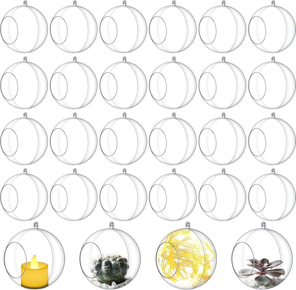 Clear Acrylic Hanging Tea Light Candle Holder (3 Inch)