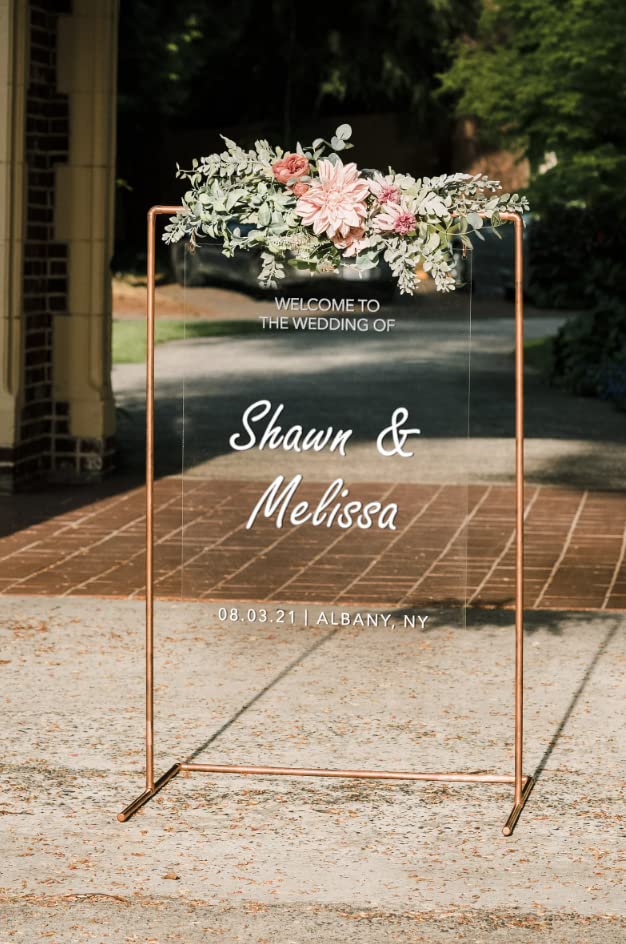 Welcome Sign Stand - Copper 